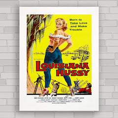 QUADRO DO FILME ANTIGO LOUISIANA HUSSY 1959 - comprar online