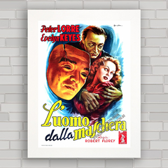 QUADRO DE CINEMA FILME L'UOMO DELLA MASCHERA 1941 - comprar online