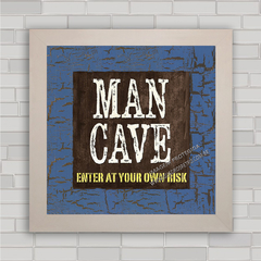 QUADRO DECORATIVO MAN CAVE 2 - comprar online