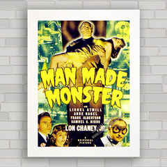 QUADRO DE CINEMA FILME MAN MADE MONSTER 1941 - comprar online