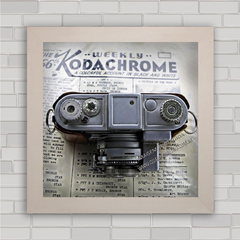 QUADRO DECORATIVO MÁQUINA FOTOGRÁFICA KODACHROME - comprar online