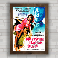 QUADRO FILME MARRIAGE ITALIAN STYLE 1964 na internet