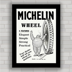 QUADRO DECORATIVO PNEUS MICHELIN 1920