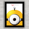 QUADRO DECORATIVO DE CINEMA FILME MINIONS