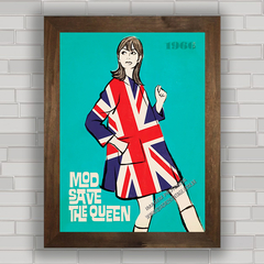 QUADRO DECORATIVO MODA 2 - SAVE THE QUEEN na internet