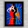 QUADRO DECORATIVO VINTAGE MODA 63 - SAXOFONE