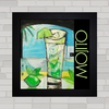 QUADRO DECORATIVO MOJITO DRINK PÔSTER