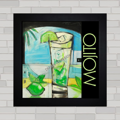 QUADRO DECORATIVO MOJITO DRINK PÔSTER