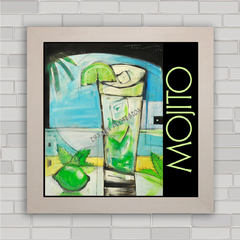 QUADRO DECORATIVO MOJITO DRINK PÔSTER - comprar online