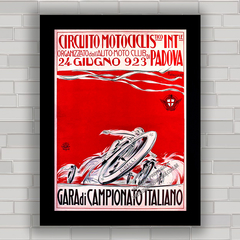 QUADRO DECORATIVO MOTO GP ITÁLIA 1923 - comprar online