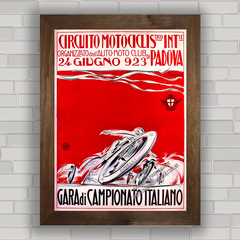 QUADRO DECORATIVO MOTO GP ITÁLIA 1923