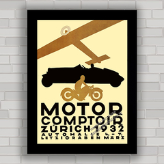 QUADRO VINTAGE MOTOR COMPTOIR ZURICH 1932