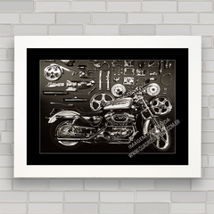 QUADRO DECORATIVO MOTOS 109 HARLEY DAVIDSON - comprar online