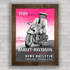 QUADRO DECORATIVO MOTOS 113 HARLEY DAVIDSON 1949 na internet