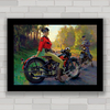 QUADRO DECORATIVO MOTOS 122 HARLEY DAVIDSON