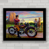 QUADRO DECORATIVO MOTOS 138 HARLEY POLÍCIA