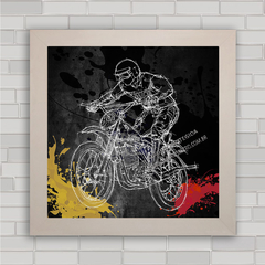 QUADRO DECORATIVO MOTOS 44 CROSS - comprar online