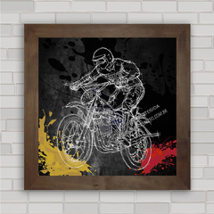 QUADRO DECORATIVO MOTOS 44 CROSS na internet