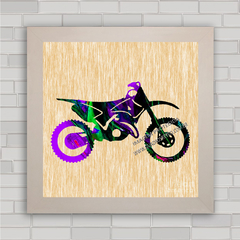 QUADRO DECORATIVO MOTOS 45 CROSS na internet