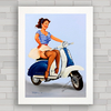 QUADRO DECORATIVO MOTOS 65 LAMBRETTA