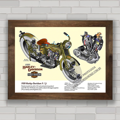 QUADRO DECORATIVO MOTOS 76 HARLEY DAVIDSON 1920 na internet