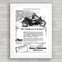 QUADRO VINTAGE MOTOS 77 HARLEY DAVIDSON TWIN 1927 - comprar online