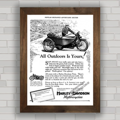 QUADRO VINTAGE MOTOS 77 HARLEY DAVIDSON TWIN 1927 na internet