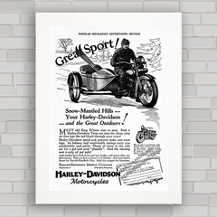 QUADRO VINTAGE MOTOS 79 HARLEY DAVIDSON TWIN 1928 - comprar online