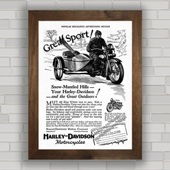 QUADRO VINTAGE MOTOS 79 HARLEY DAVIDSON TWIN 1928 na internet