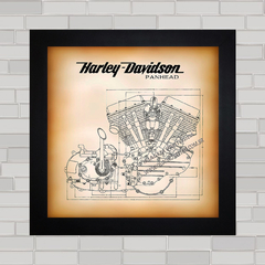 QUADRO MOTOS 8 PANHEAD HARLEY DAVIDSON ENGINE - comprar online