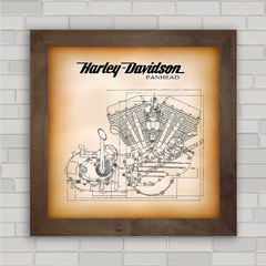 QUADRO MOTOS 8 PANHEAD HARLEY DAVIDSON ENGINE