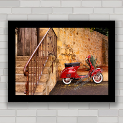 QUADRO DECORATIVO MOTOS 84 VESPA 1966 - comprar online