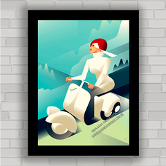 QUADRO DECORATIVO MOTOS 90 VESPA