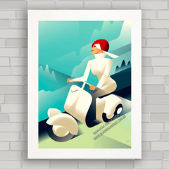 QUADRO DECORATIVO MOTOS 90 VESPA - comprar online