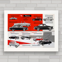 QUADRO DECORATIVO RETRÔ MOTOTECHNA 1962 - comprar online