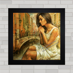 QUADRO DECORATIVO MULHER SOLITÁRIA 3 - comprar online