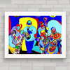 QUADRO DECORATIVO MUSICIANS ART JAZZ