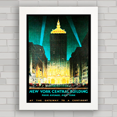 QUADRO DECORATIVO NEW YORK CENTRAL BUILDING - comprar online