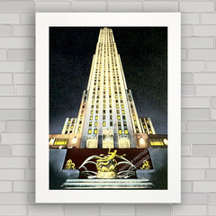 QUADRO DECORATIVO NEW YORK RCA BUILDING 1930s - comprar online