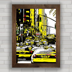 QUADRO DECORATIVO NEW YORK TAXI DESIGN na internet