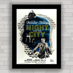QUADRO DE CINEMA FILME ANTIGO NIGHT CITY 1950