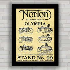 QUADRO VINTAGE MOTO NORTON 1921 - comprar online