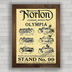 QUADRO VINTAGE MOTO NORTON 1921