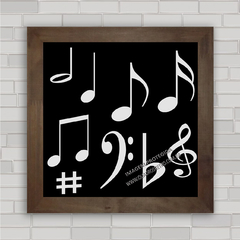 QUADRO DECORATIVO NOTAS MUSICAIS na internet