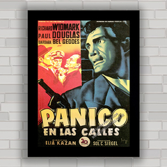 QUADRO DE CINEMA FILME PANICO EN LAS CALLES 1950