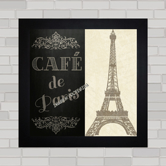 QUADRO DECORATIVO PARIS 1 - CAFÉ EIFFEL