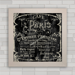 QUADRO DECORATIVO PARIS 2 - CAFÉ PARISIENNE - comprar online