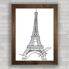 QUADRO DECORATIVO PARIS EIFFEL NOIR ET BLANC 7 na internet