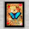 QUADRO DECORATIVO PARIS PAPILLON