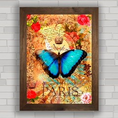 QUADRO DECORATIVO PARIS PAPILLON na internet